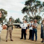 Shire President Cr. Ian Bolto addresses (from left) Cr. Arthur Todd, ??, Deputy CEO Henry Eaton, Cr. Peter Kerin, Sue Page and Peter Jolly. Leisure Centre