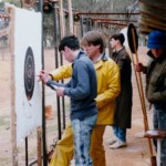 Bernie Dwyer explains how to score the shots. Wurgabup rifle club lost katanning