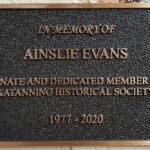 The memorial plaque attached to the entrance to the old Katanning School - part of the Katanning Heritage Precinct. Ainslie Evans Katanning