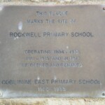 This plague was placed at the hall to indicate the use of the hall as a school 1908-1910; 1911-1915; 1926-1933